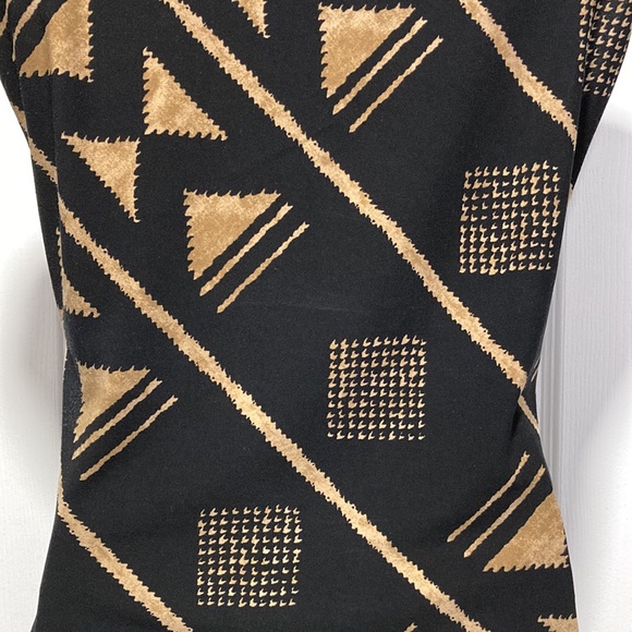 Chaps - Geometric Sleeveless V Neck Stretch Pull On Cross Wrap Top - Sz S - Picture 10 of 12